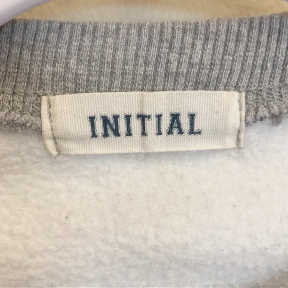 Initial Women's ARMY Sweatshirt Heather Grey - Picture 8 of 9